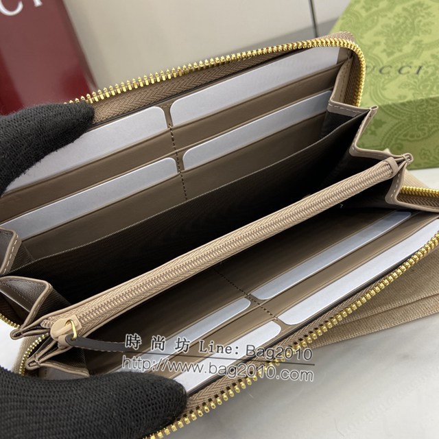 Gucci專櫃古馳最新款Marmont系列絎縫拉鏈長錢包 jh2366型號：443123